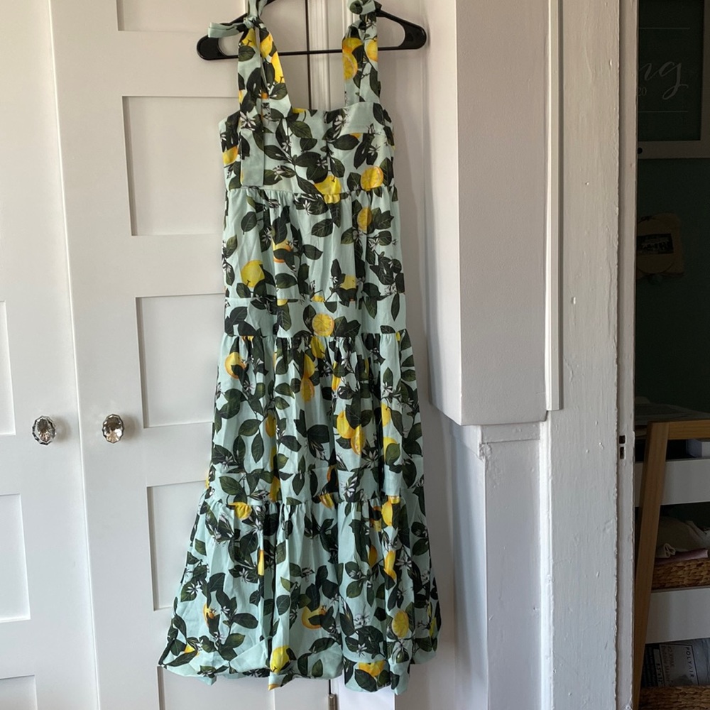 Chicwish Lemon Printed Midi Dress